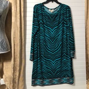 MK “Blue Tile” pullover dress